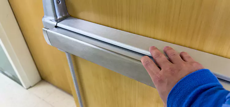 Installing a Push Bar on a Door Bowmanville